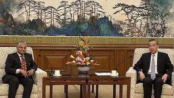 Indian envoy Pradeep Kumar Rawat meets Chinese foreign minister Wang Yi ahead of BRICS summit