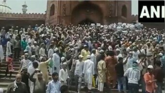 Watch: Protest erupts outside Jama Masjid demanding Nupur Sharma's arrest