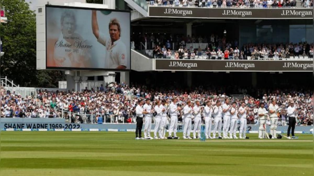 England vs New Zealand: Lord's pays tribute to late Shane Warne during first Test