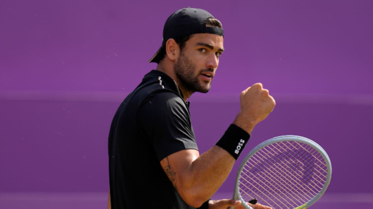 Queens Club Championships: Reigning champion Matteo Berrettini survives scare to advance to quarters