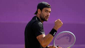 Queens Club Championships: Reigning champion Matteo Berrettini survives scare to advance to quarters