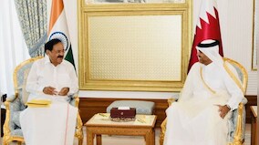 VP Naidu holds delegation level talks with Qatar PM