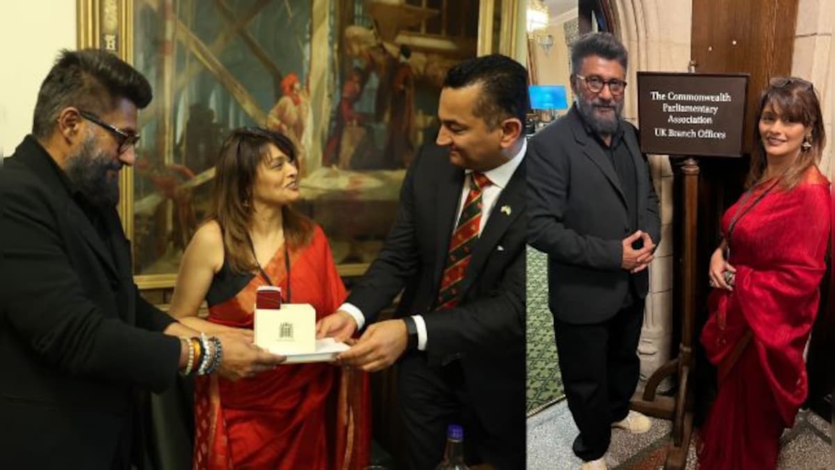 Vivek Agnihotri and Pallavi Joshi Address UK Parliament on India, world peace and humanism