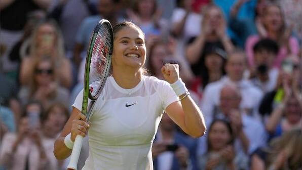 Wimbledon 2022: Emma Raducanu channels Rafael Nadal fire to win first round match