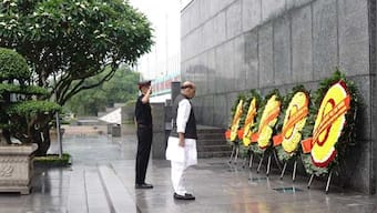 Rajnath Singh visits Vietnam's Founding Father Ho Chi Minh mausoleum, pays homage