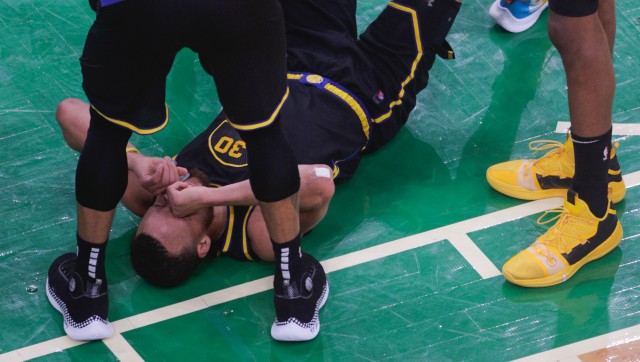 NBA Finals: Warriors sweating on Stephen Curry's fitness after Celtics loss NBA Finals: Warriors sweating on Stephen Curry's fitness after Celtics loss
