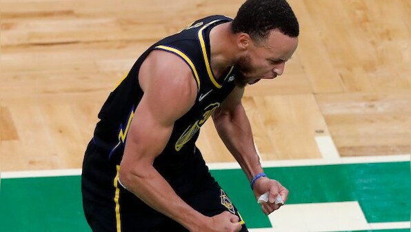 NBA Finals:  Stephen Curry dazzles with 43 points as Golden State Warriors even series in Game 4