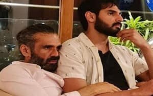 Suniel Shetty with son Ahan
