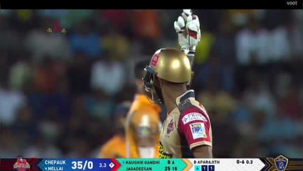 Watch: N Jagadeesan makes obscene gesture after Mankad dismissal in TNPL