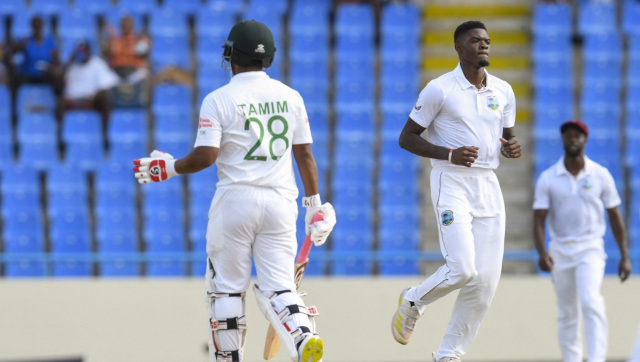 West Indies vs Bangladesh: Visitors left staring at defeat inside three days after shaky start to second essay West Indies vs Bangladesh: Visitors left staring at defeat inside three days after shaky start to second essay