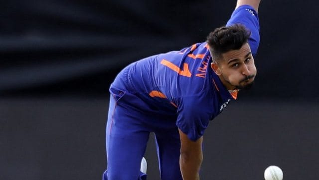 Watch: Umran Malik knocks out English batter's middle stump in warm-up game vs Derbyshire