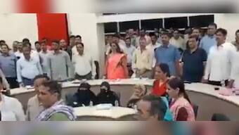 Insult to National Song in UP's municipal council meeting as burqa-clad women remain seated as song plays
