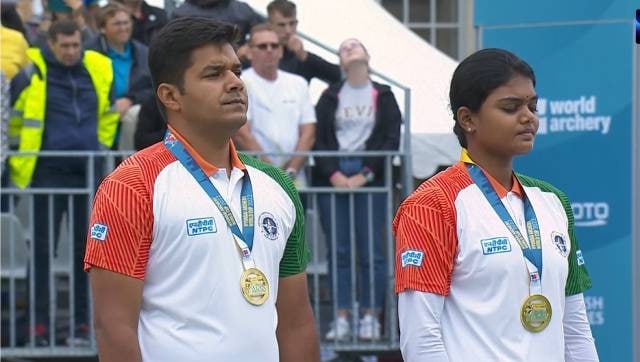 Abhishek Verma y Jyothi Surekha ganan el oro compuesto por equipos mixtos en París