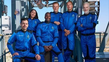 Jeff Bezos' Blue Origin flies six astronauts to space in fifth crewed mission