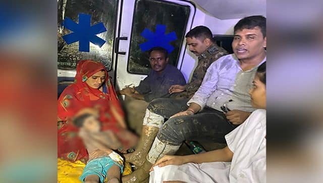 Dipendra Yadav after he was rescued from a borewell in Madhya Pradesh’s Chhatarpur district. ANI