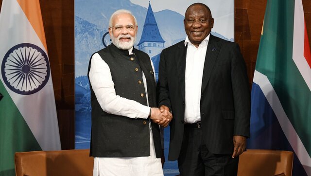 PM Modi holds talks with South African president; discusses trade, defence, food security PM Modi holds talks with South African president; discusses trade, defence, food security