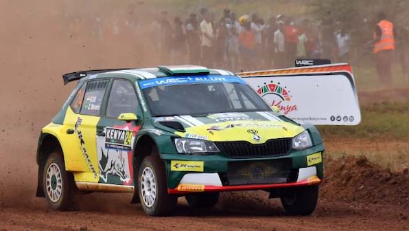 Gaurav Gill stamps his authority in WRC2 Safari Rally Kenya