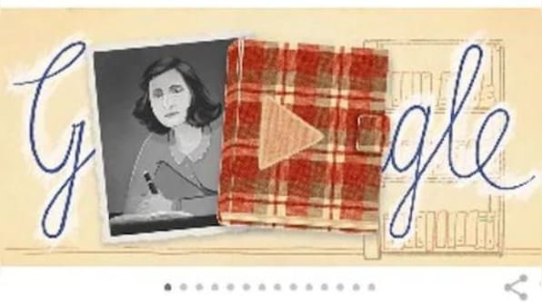 Google remembers Jewish diarist and Holocaust victim Anne Frank​ with animated doodle