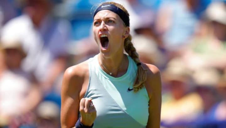 Eastbourne International: Petra Kvitova, Jelena Ostapenko reach semi-finals to bolster Wimbledon build-up