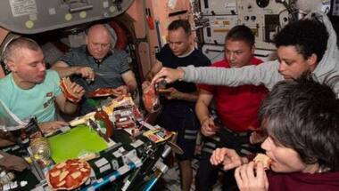 NASA's latest post about 'scenes from an orbital restaurant' will leave you smiling