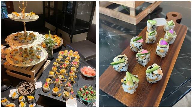 Sushi grazing tables are a hit at parties 