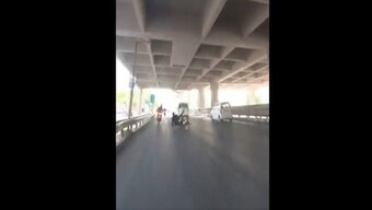 Road rage caught on camera: Delhi driver rams biker after verbal spat, booked for attempted murder