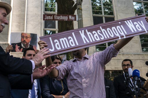 US: Saudi Embassy street in Washington renamed after slain journalist Jamal Khashoggi US: Saudi Embassy street in Washington renamed after slain journalist Jamal Khashoggi