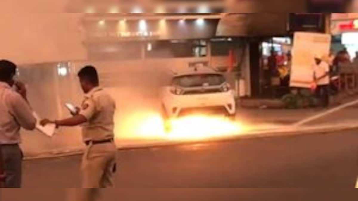 WATCH: Tata Nexon EV bursts into flames in Mumbai, firm says investigation underway