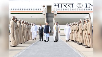 PM Modi departs for New Delhi after a special visit to Abu Dhabi, UAE president sees him off at the airport