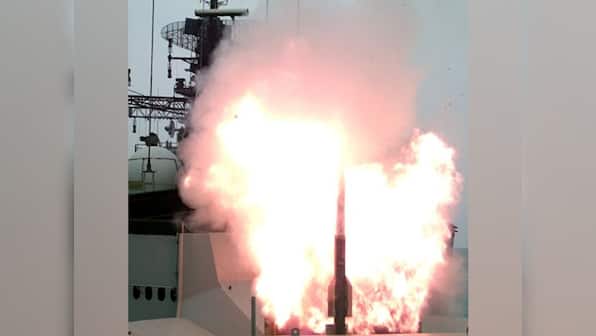 India successfully test fires VL-SRSAM missile from Indian Naval Ship off Odisha coast