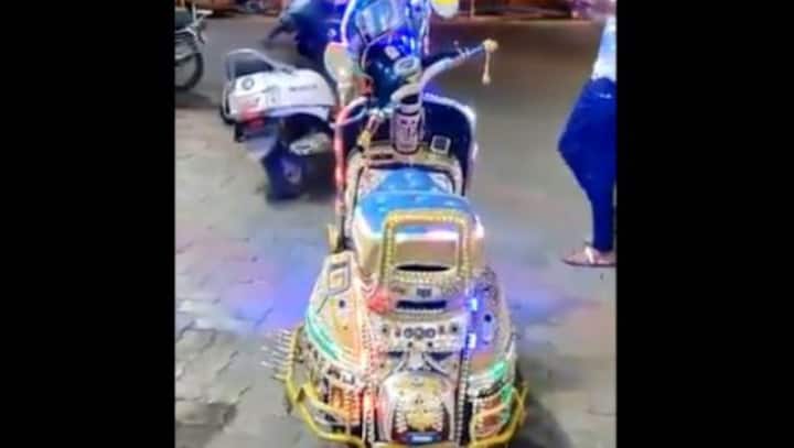 Watch: Anand Mahindra shares video of colourful musical scooter, says it can happen only in India