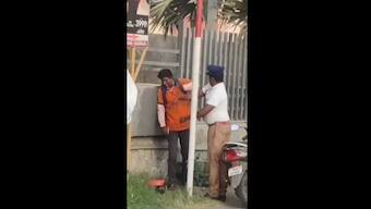 Watch: Coimbatore police constable slaps delivery executive; transferred after video goes viral