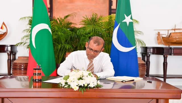 File image of Maldivian Parliament Speaker Mohamed Nasheed. Image courtesy: majlis.gov.mv