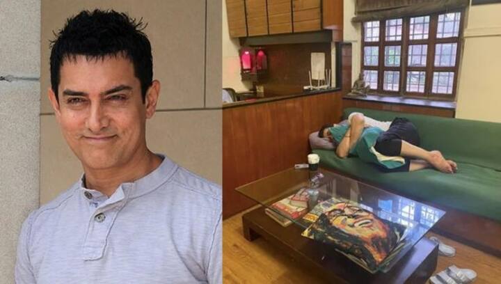 Aamir Khan takes a power nap amidst the heavy post-production schedule of Laal Singh Chaddha Aamir Khan takes a power nap amidst the heavy post-production schedule of Laal Singh Chaddha