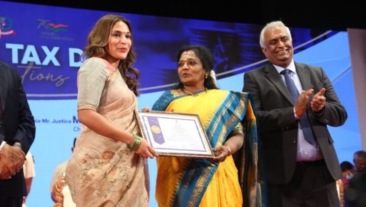 Income Tax Department calls Aishwarya a proud daughter of a high and prompt tax payer Rajinikanth