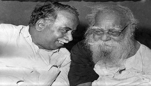 File image of CN Annadurai and EV Ramasamy. Wikimedia Commons 