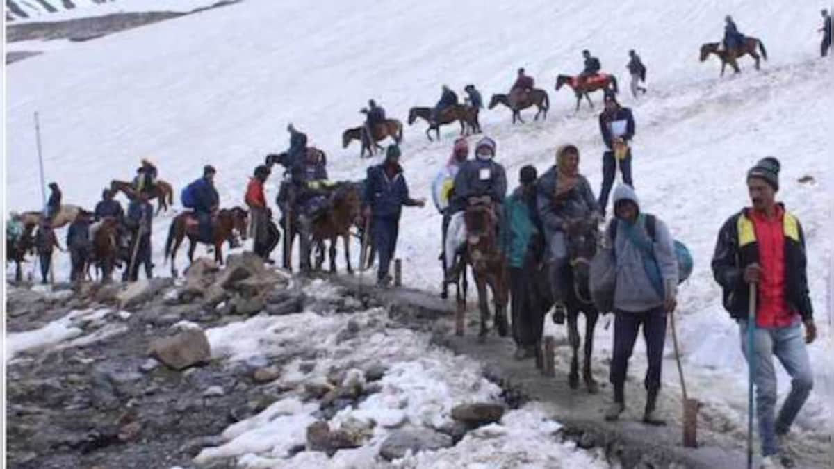 Amarnath Yatra resumes from Nunwan-Pahalgam side after being partially halted due to cloudburst