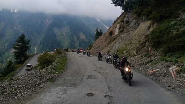 Bike rally in Karnah. Image courtesy Tasaduq Hussain