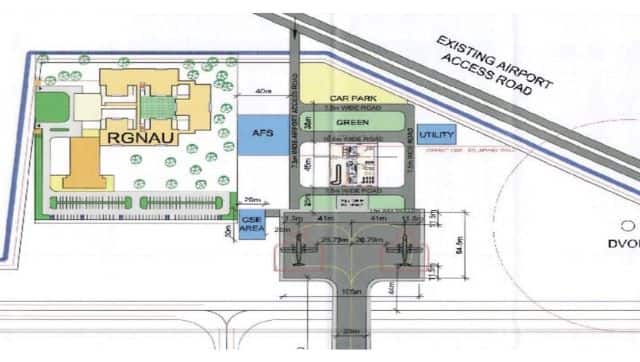 Blueprint of the proposed Fursatganj airport in UP. News18