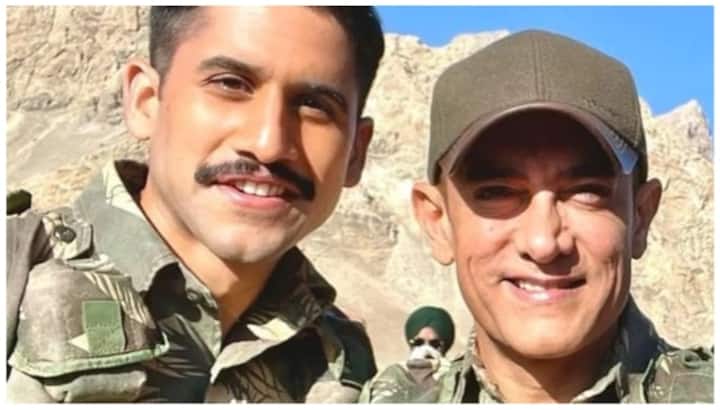 I am playing my grandfather" says Naga Chaitanya who portrays the character of Balaraju Bodi in Laal Singh Chadda