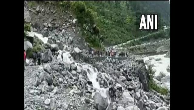 Uttarakhand rains: Part of Badrinath NH-7 washed away due to rising waters, pilgrims stranded on both sides Uttarakhand rains: Part of Badrinath NH-7 washed away due to rising waters, pilgrims stranded on both sides