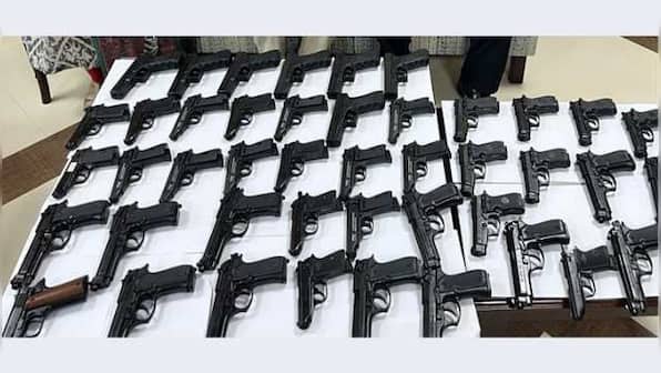 Married couple arrested with 45 fully functional hand guns worth Rs 22.5 lakh at Delhi's IGI airport