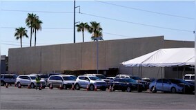 Americans queue up in long lines at food banks as inflation hits new high