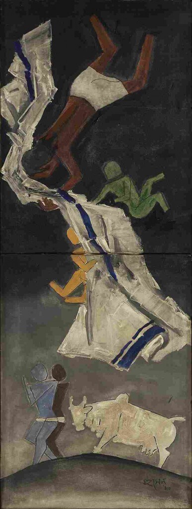 Husain’s work from his famed ‘Mother Teresa’ series 