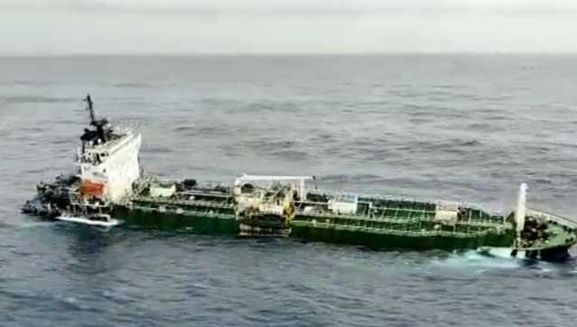 Indian Coast Guard 'swift' rescue in Arabian sea, Gujarat; brings 22 crew of MT Global King to Porbandar port Indian Coast Guard 'swift' rescue in Arabian sea, Gujarat; brings 22 crew of MT Global King to Porbandar port