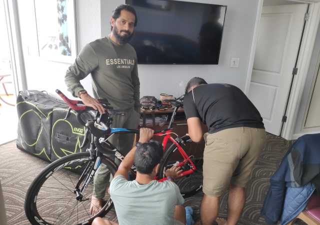 If men need rest, machines need maintenance. Image courtesy Shail Desai