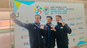 ISSF World Cup: India clinch silver in men's 50m rifle 3 positions team event, Anjum Moudgil wins bronze