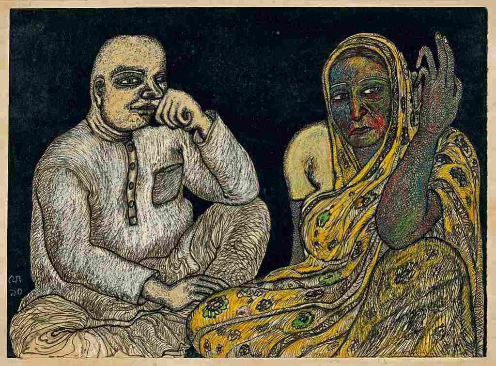 Jogen Chowdhury’s painting