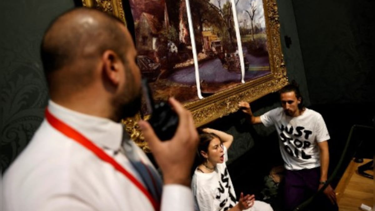 Why are protesters gluing themselves to art masterpieces in London?