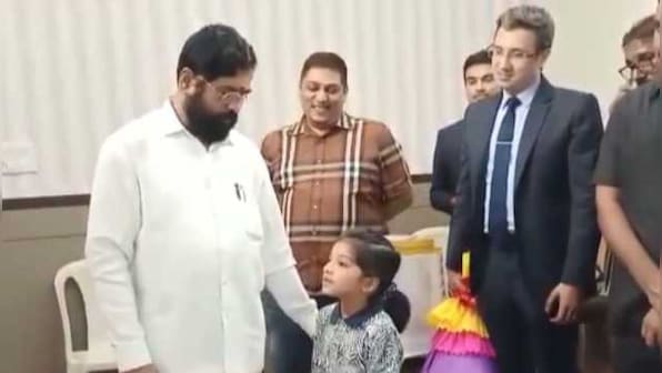 WATCH: Maharashtra's Eknath Shinde reaction to young girl asking if he would take her to Guwahati